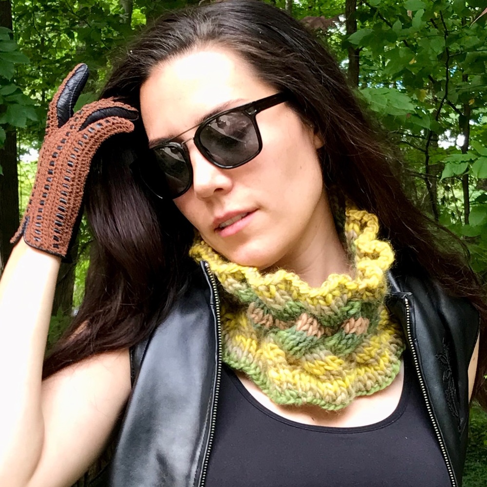 Handmade Style Neck Warmer (K32-5H) New Without Tags - Picture 2 of 8